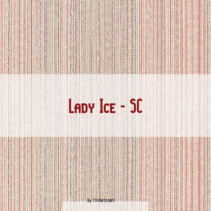 Lady Ice - SC example